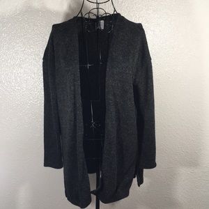 H&M Divided Gray Speckled Open Front Cardigan